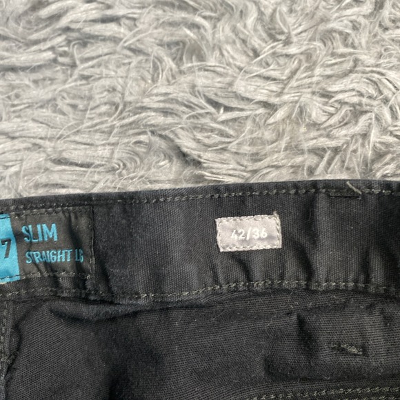 Ariat Rebar M7 Canvas Mens 42/36 Slim Straight Leg Black Work Pockets Denim Pant - Picture 7 of 9